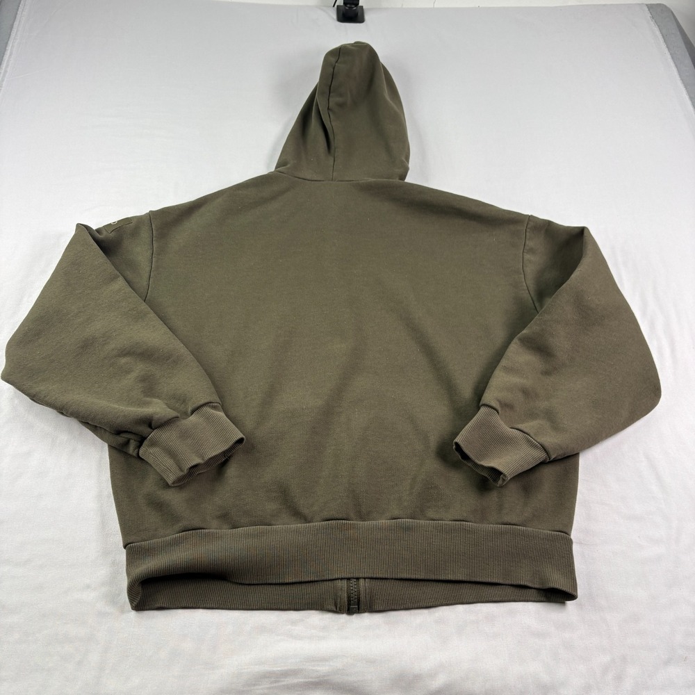 Alo Yoga Hoodie Womens XL Green Full Zip Casual Jacket Athleisure Stretch - Picture 8 of 9